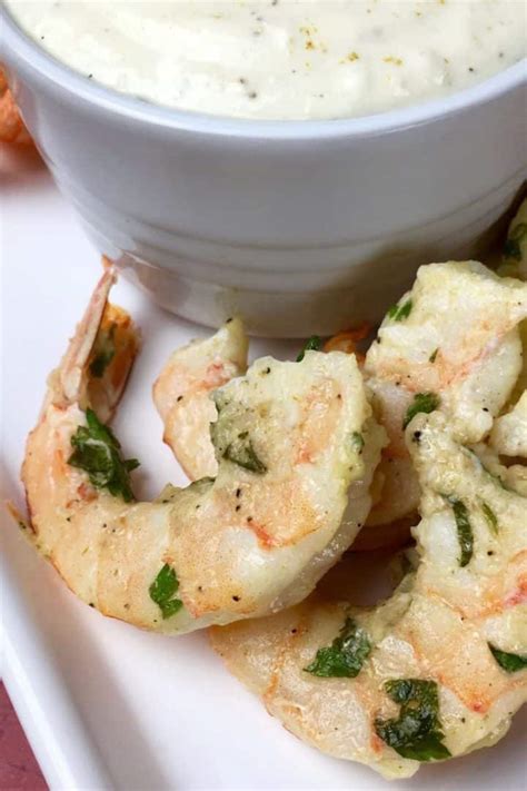 Easy Parmesan Shrimp Appetizer with Roasted Garlic Dip