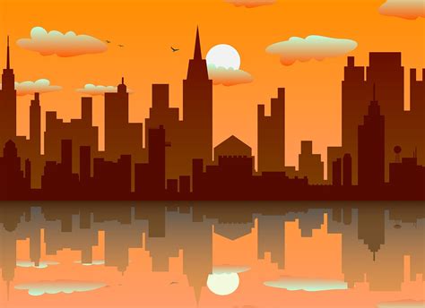 Sunset City Skyscrapers - Free photo on Pixabay - Pixabay