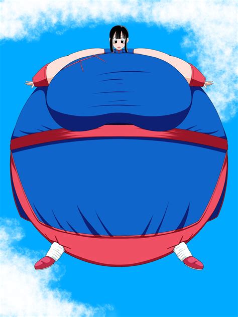 chichi bodyinflation by kudann2506 on DeviantArt
