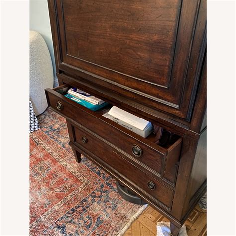 Wooden Secretary Desk - AptDeco