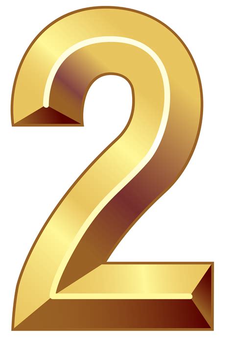 Number 2 Two Drawing Vector Png Transparent Background Images