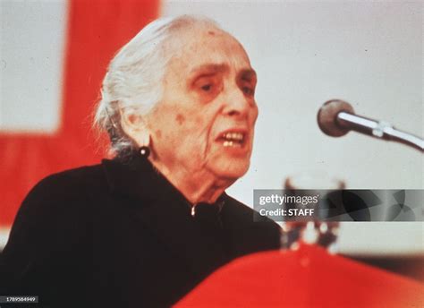 Spanish Dolores Ibarruri, known as la Pasionaria delivers a speech ...