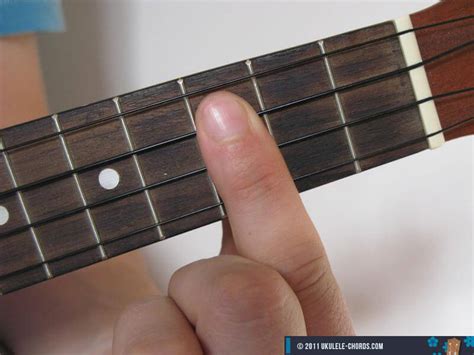 Cm Ukulele chord