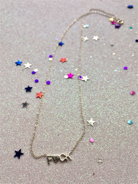Fuck Necklace Fuck You Necklace Fuck Charm Fuck Nameplate - Etsy