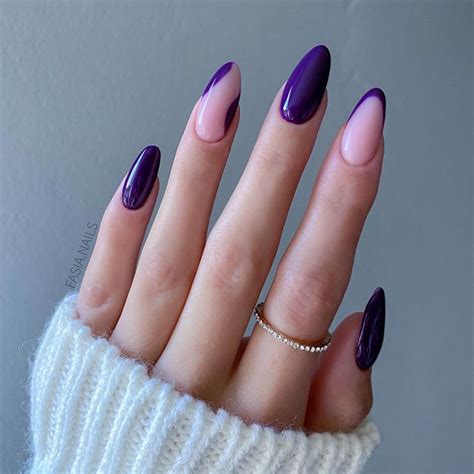 50+ Purple Nails You Need To Try! - The Pink Brunette | Purple acrylic nails, Purple nails, Dark ...