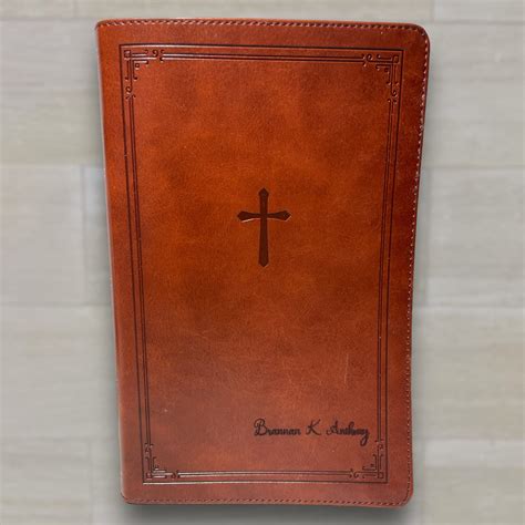 Custom Engraved Leather NKJV Bible - Personalize Your Spiritual Journey ...