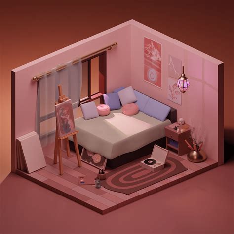 pink room  behance