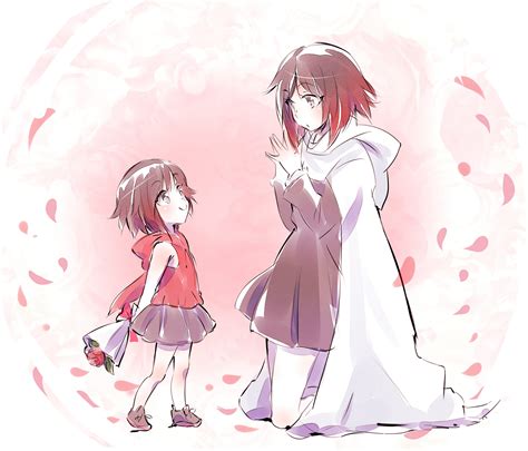 ruby rose and summer rose (rwby) drawn by iesupa | Danbooru