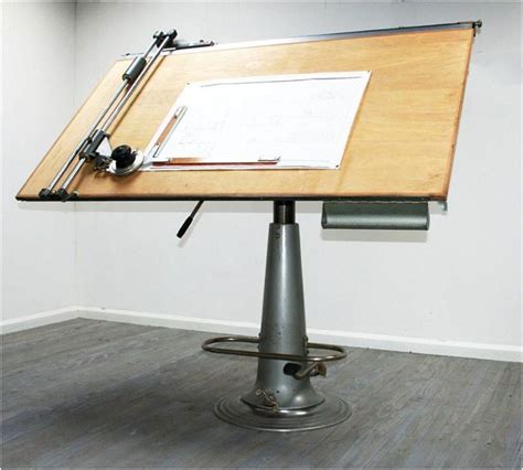 An antique drawing board, manufactured in Sweden in the 1950s ...