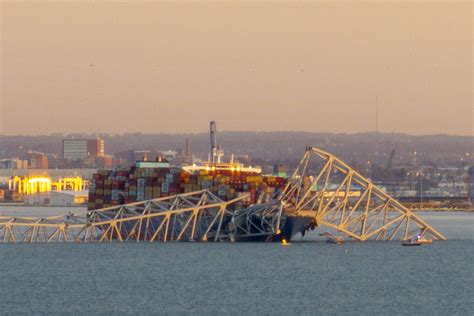Video: Key Bridge in Maryland collapses after being struck by container