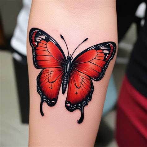 Red Butterfly Tattoo Meaning: Transformation, Passion...