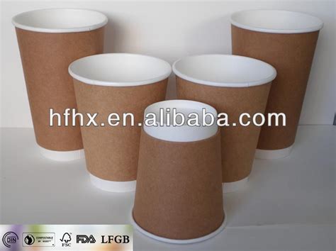 brown kraft paper cup with lid,China HENGXIN price supplier - 21food