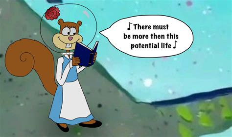 Sandy Cheeks as Belle by joeysclues on DeviantArt
