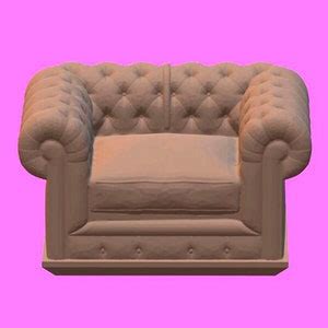 3D STL File Model Interior Decor Armchair 3D Printing Resin - Etsy