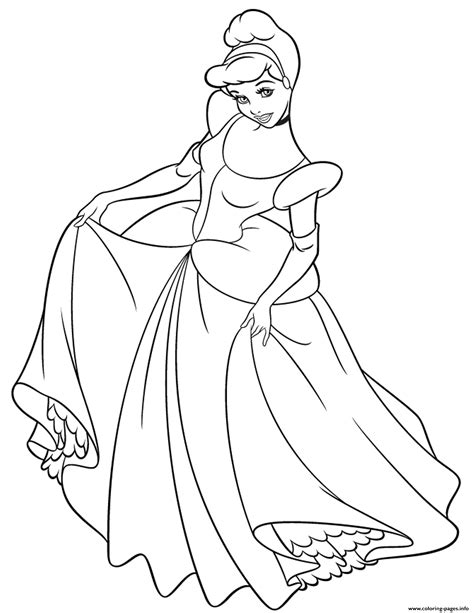 Princess Princess Cinderella S For Kidsc62a Coloring Pages Printable