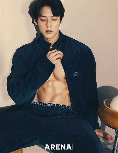 BTOB MINHYUK for ARENA HOMME+ Korea x EMPORIO ARMANI January Issue 2023 ...