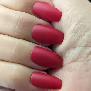 STILETTO Matte Red Nail Polish, Matte Polish, Vegan and Cruelty Free ...