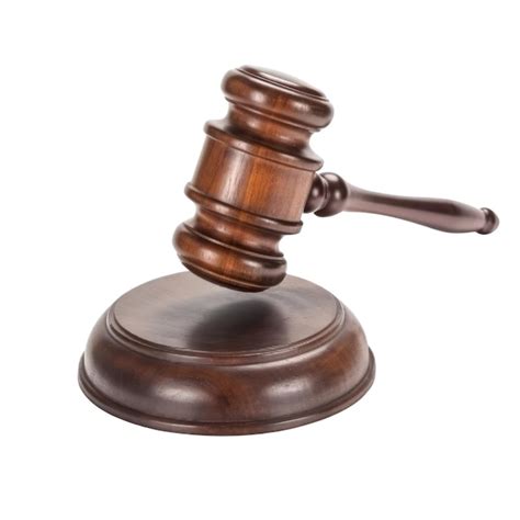 Premium AI Image | A wooden gavel is on a white background.