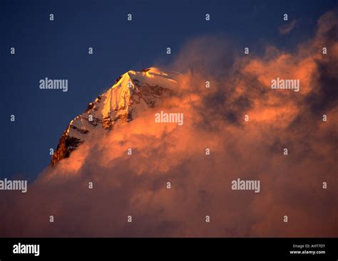 annapurna south nepal stock photo alamy