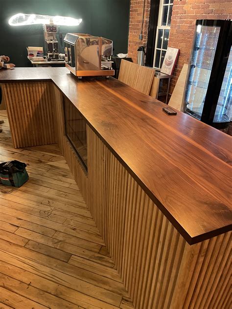 Commercial - Custom Hardwood restaurant bar tops, tables - How Can This