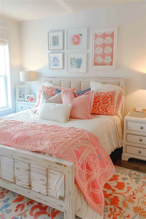 Timeless Preppy Bedroom: 80 Ideas for Classic Charm in 2024 | Dorm room ...