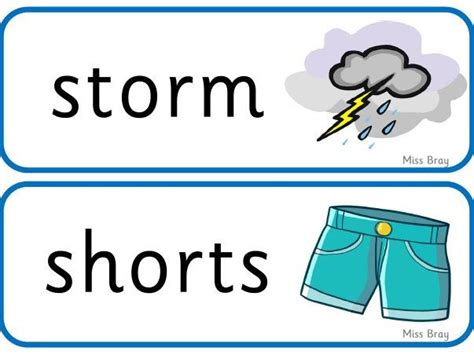 'or' word cards - Phase 3 Phonics | Teaching Resources