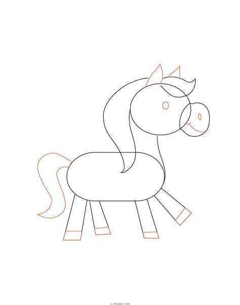 Как нарисовать коня поэтапно? 🖌 Рисунки карандашом поэтапно