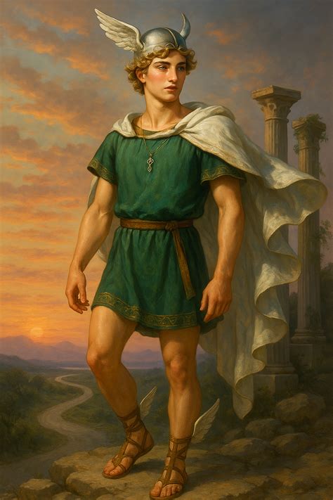 hermes messenger   gods greek  roman mythology greek