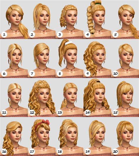 The sims 4 maxis match hair pack - polemetro