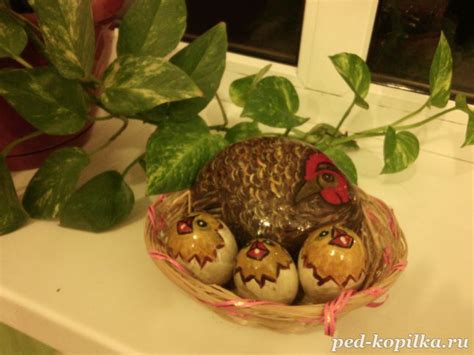 Курочка-наседка.. Работа воспитанницы школы-интерната VIII вида ...