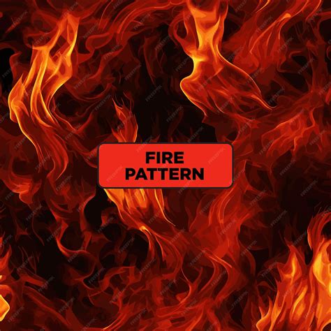 Premium Vector | Seamless pattern of fire