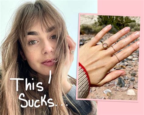 Lily Collins' Wedding & Engagement Rings STOLEN During Spa Visit ...