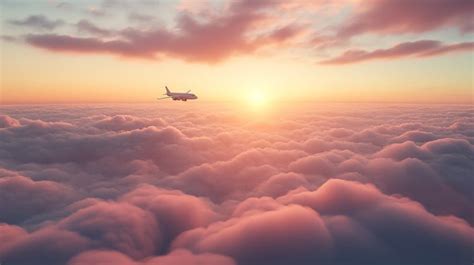 Free Sunset Flight Above Image - Sunset, Airplane, Clouds | Download at ...
