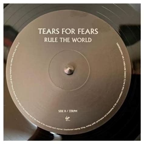 TEARS FOR FEARS - RULE THE WORLD THE GREATEST HITS (2LP)