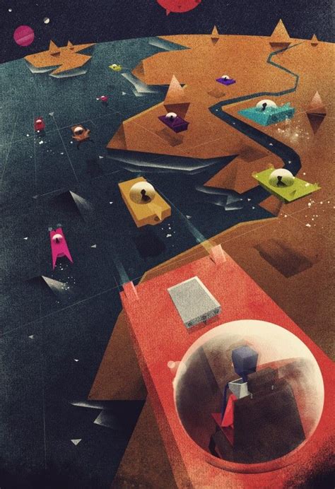 Futuristic Illustrations by Dan Matutina | Art design, Illustration ...