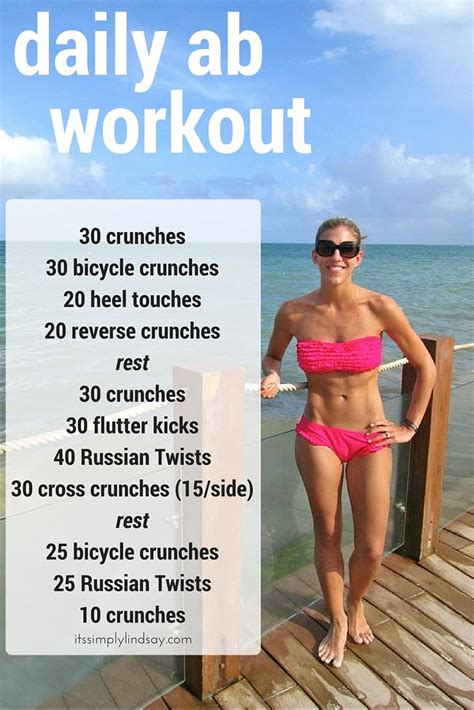 Daily abs workout, abs challenge- It's Simply Lindsay