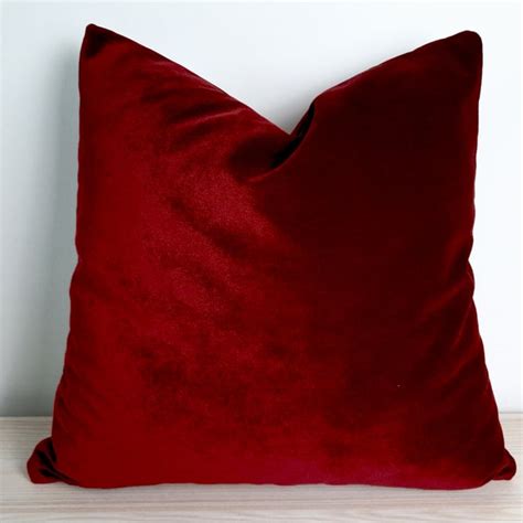 Red Throw Pillow - Etsy