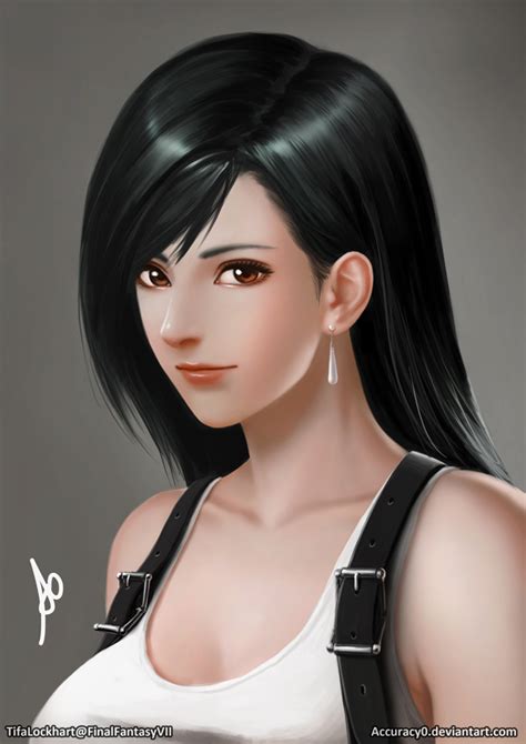 Tifa Lockhart Portrait by borjen-art on DeviantArt