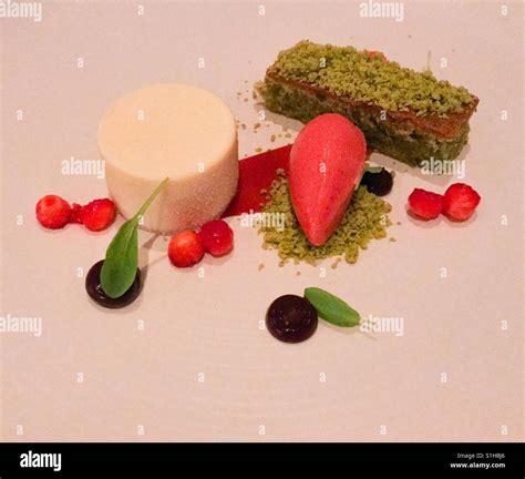 Dessert in a luxury restaurant Stock Photo - Alamy