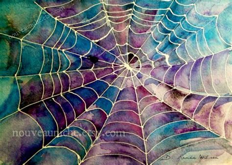 watercolor spider web  paintingvalleycom explore collection