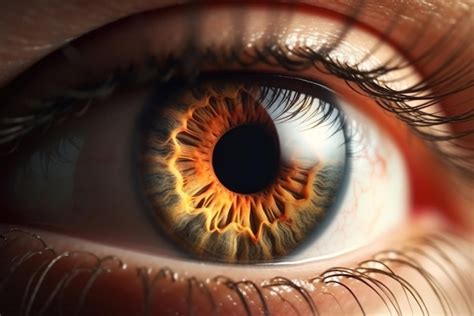 premium ai image human eye closeup generative ai