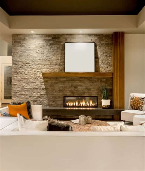 101 Beautiful Living Rooms with Fireplaces of All Types (Photos)