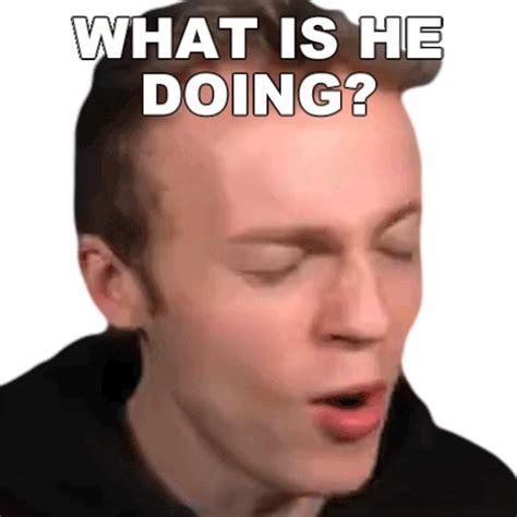 What Is He Doing Frederick Alexander Pye Sticker - What Is He Doing ...