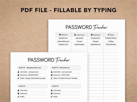 password tracker diymini