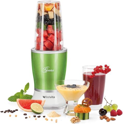 Genius Feelvita Nutri Mixer Set Smoothie-Maker Standmixer Blender 11tlg ...