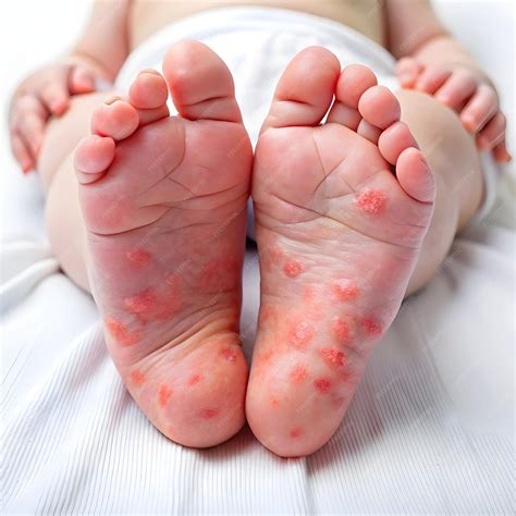 Atopic dermatitis newborn feet eczema | Premium AI-generated image