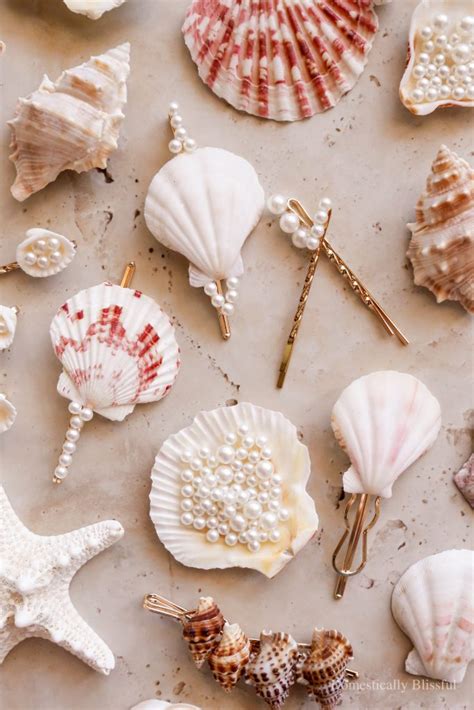 DIY Seashell Hair Pins - Domestically Blissful