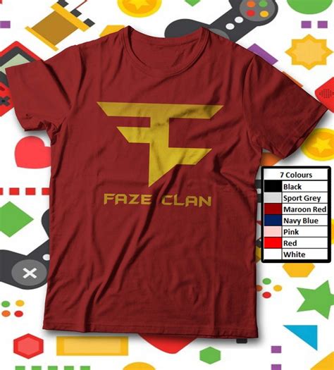 Faze Clan Kids & Adult T Shirt Faze Up Battle Royal FC | Etsy