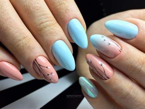 Персиковый маникюр - новинки фото дизайна гель-лаком | Nails, Nail ...