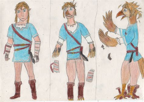 Link turns into a Rito 1/2 by goodtimesroll44 on DeviantArt